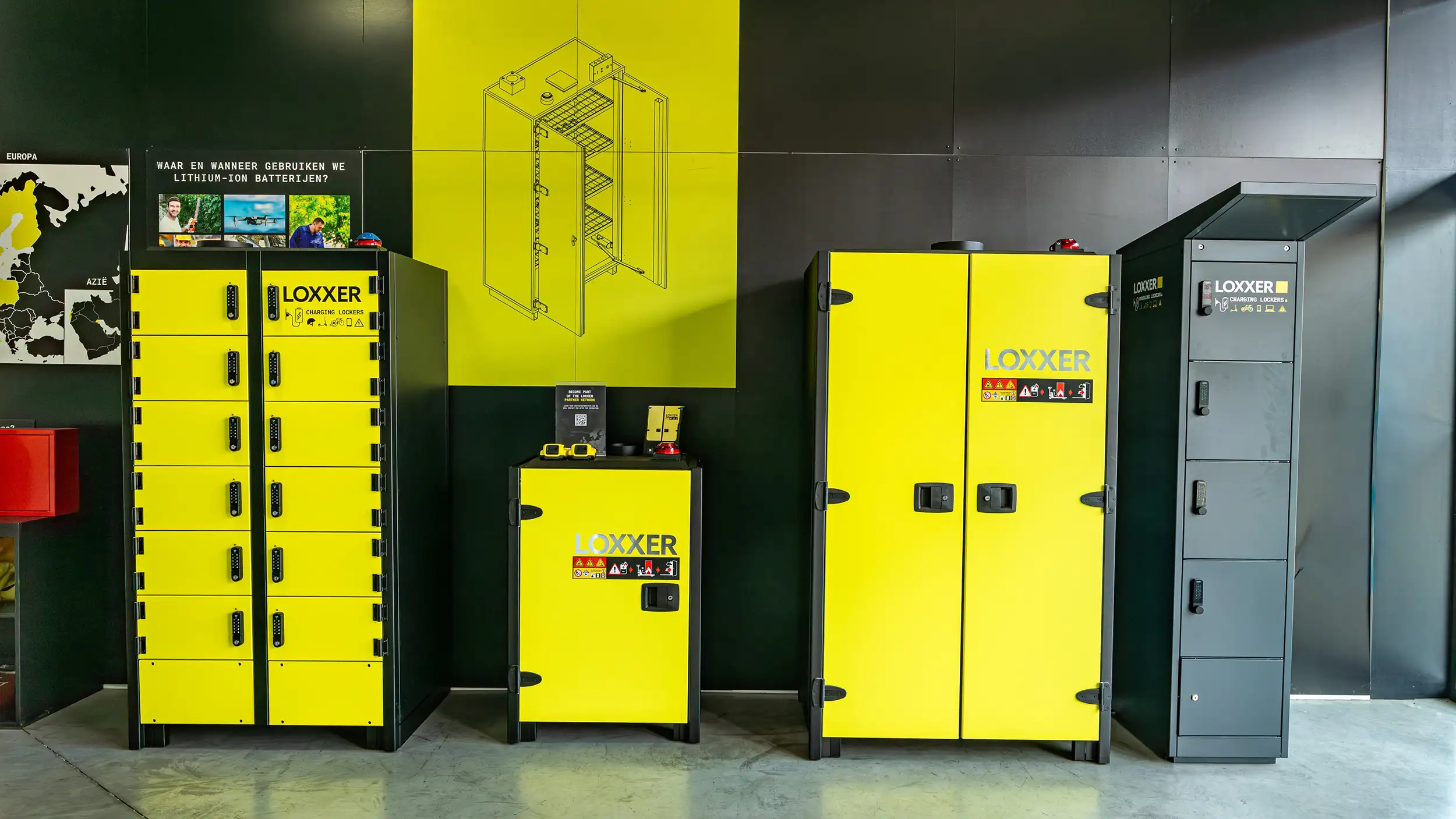 Loxxer lithium ion battery storage solutions