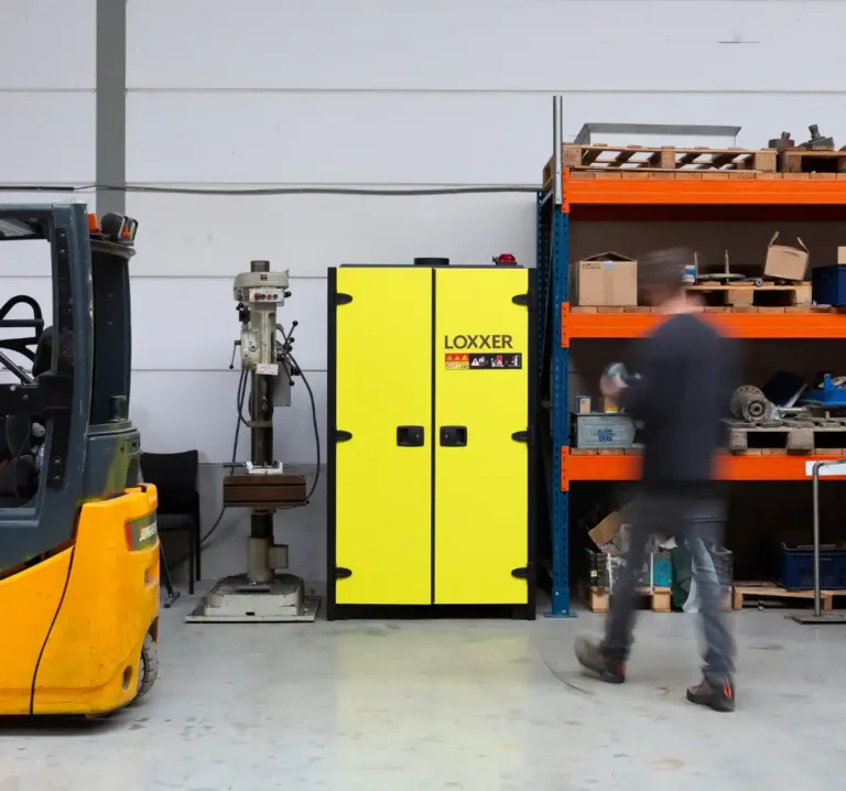 Everything about the LOXXER LOXK2000 VDMA fire-resistant lithium battery cabinet
